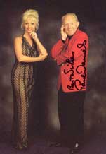 [Paul Daniels with Debbie McGee, signed by Paul (the picture, not Debbie McGee)]