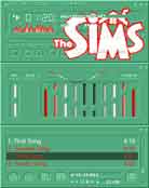 [Winamp skin preview - The Sims Living It Up v1.6]